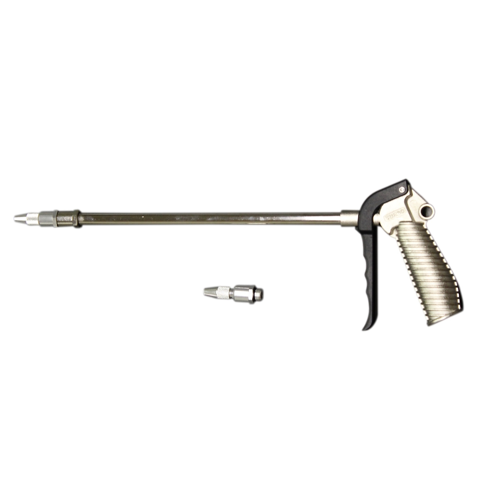 Milton Turbo Pistol Grip Blow Gun, 10in. Extended Reach, Adjustable Nozzle, Model# S-182